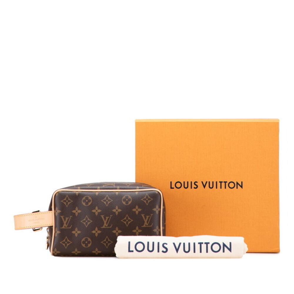 Louis Vuitton Monogram Locker Top Kit Shoulder Bag Brown Leather - Picture 10 of 10